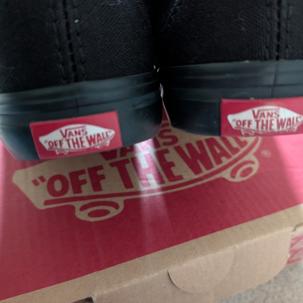 Vans Kids Black Canvas Lace-Up Sneakers - Picture 3 of 4